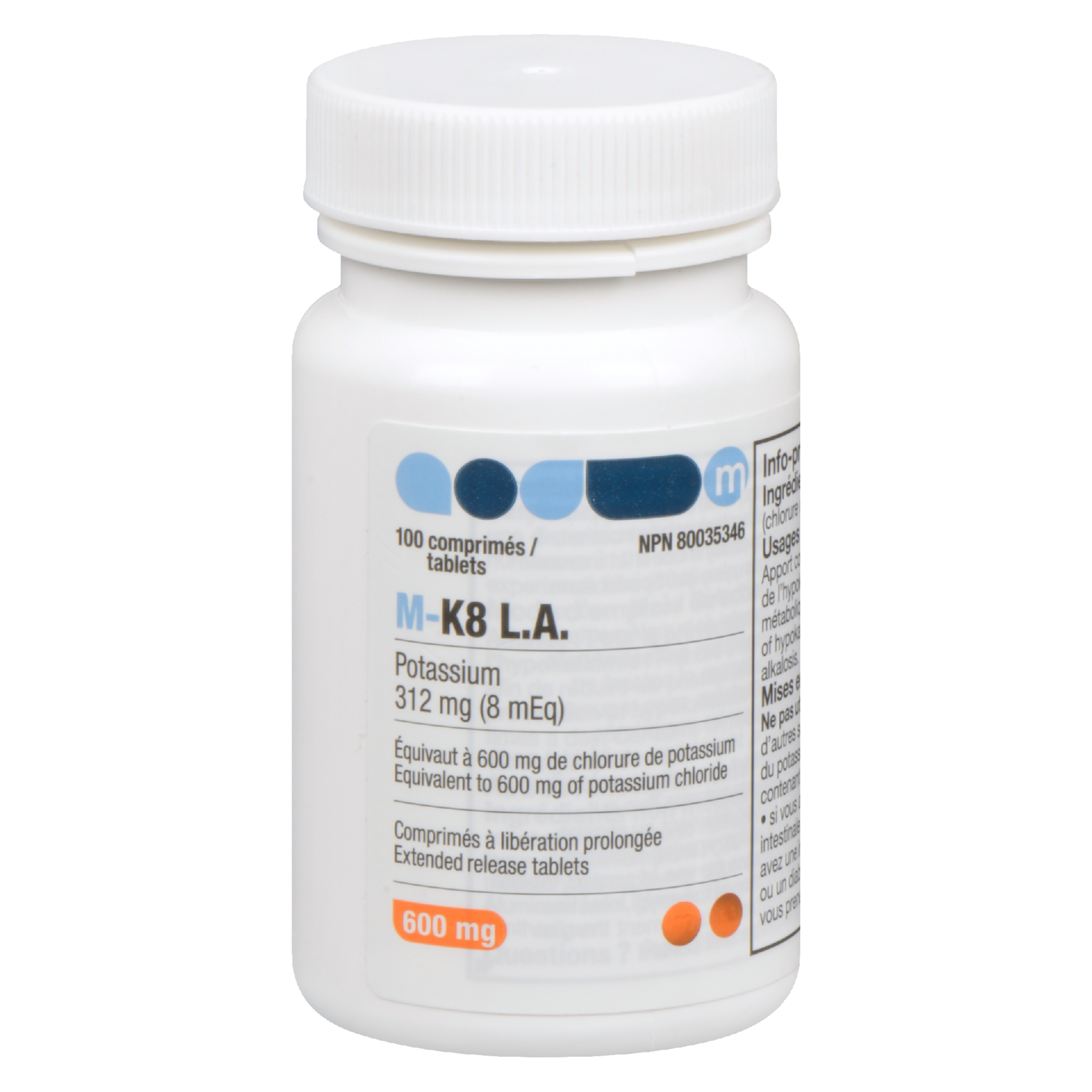 Mantra Pharma M-K8 L.A. 600 mg 100 Tablets