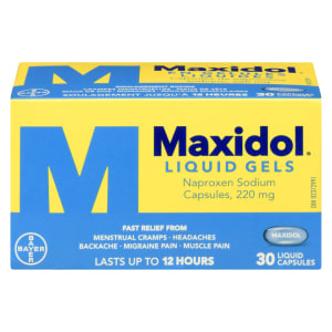 Maxidol Naproxen Sodium Capsules, 220 mg Liquid Gels 30 Liquid Capsules