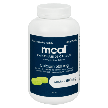 mcal Carbonate de Calcium 500 mg 500 Tablets