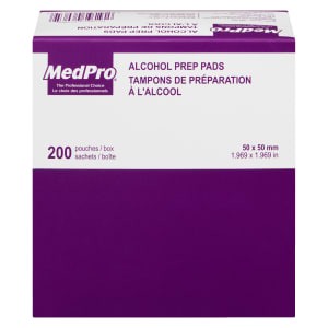 MedPro Alcohol Prep Pads 200 Pouches / Box