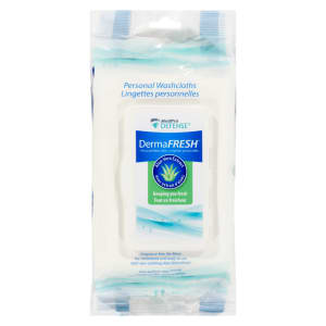 MedPro Defense DermaFresh Aloe Vera Extract 48 Personal Washcloths