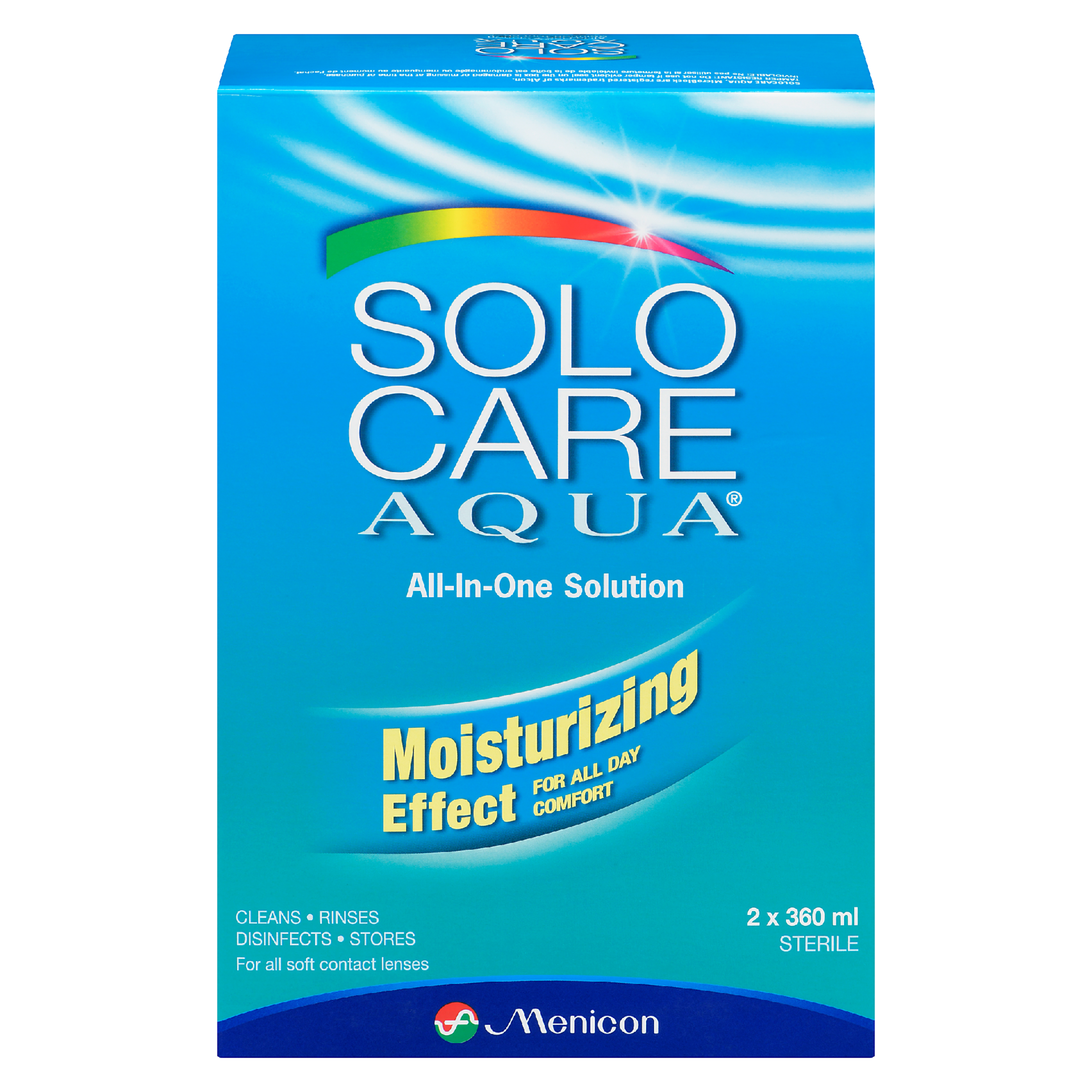 Menicon Solo Care Aqua All-in-One Solution 2 x 360 ml