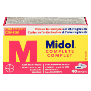 Midol Complete Extra Strength 40 Caplets