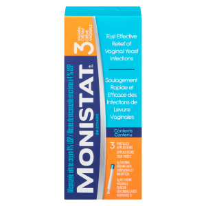 Monistat Miconazole Nitrate Cream 4% USP 3 Vaginal Cream