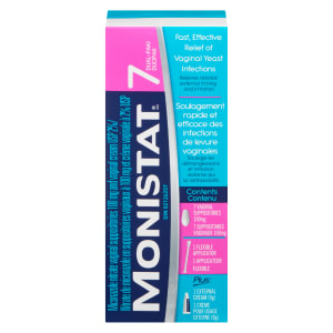 Monistat Miconazole Nitrate Vaginal Suppositories 100 mg and Vaginal Cream USP 2% 7 Dual-Pak