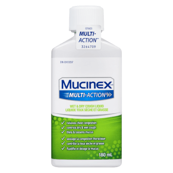 Mucinex Multi-Action Wet & Dry Cough Liquid 180 ml