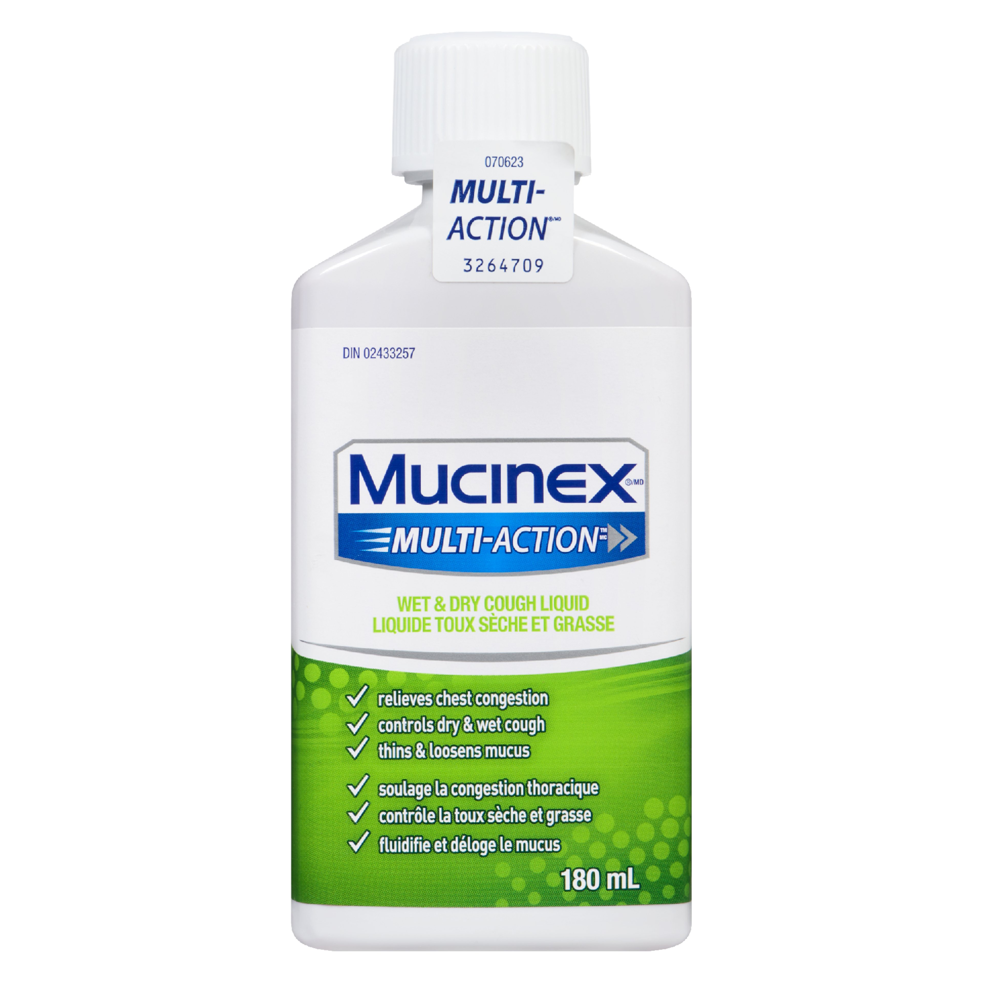 Mucinex Multi-Action Wet & Dry Cough Liquid 180 ml