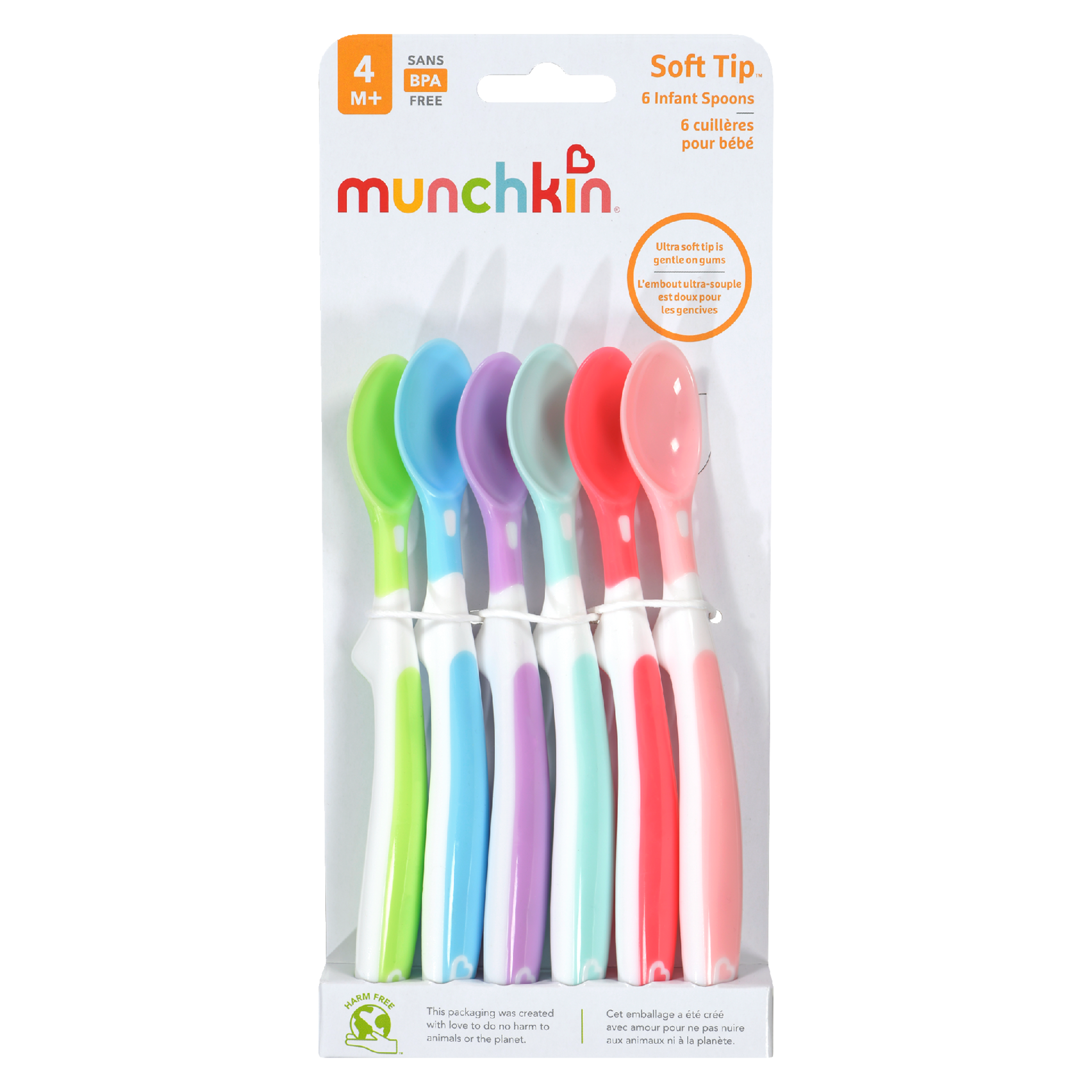 Munchkin Soft Tip 4 m+ 6 Infant Spoons