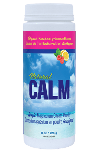 Natural Calm Magnesium Citrate Powder Raspberry Lemon Flavour 226g 