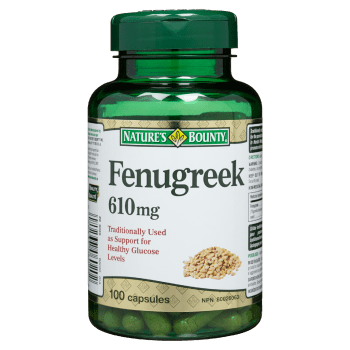 Nature's Bounty Fenugreek 610 mg 100 Capsules