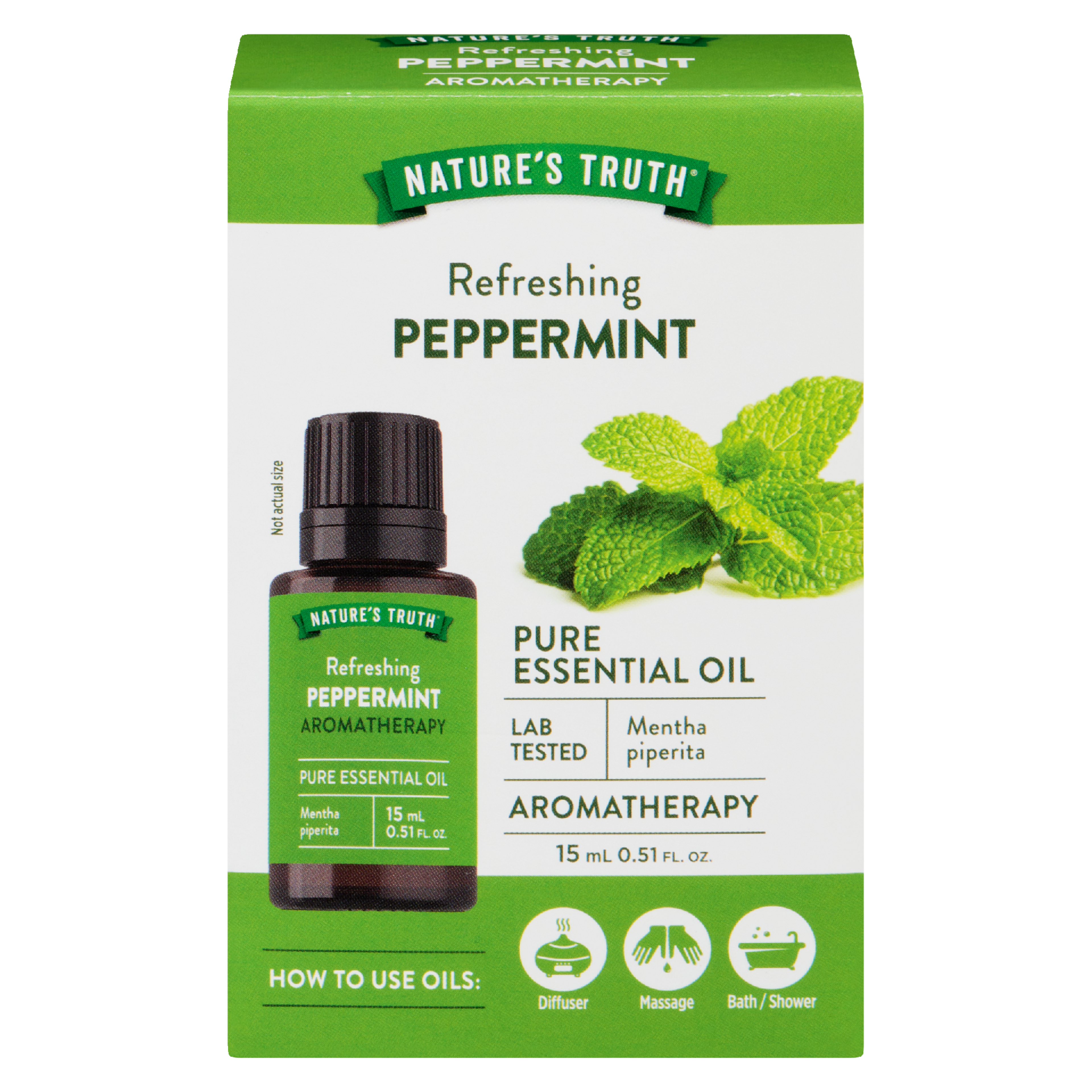 Nature's Truth Pure Essential Oil Refreshing Peppermint 15 ml