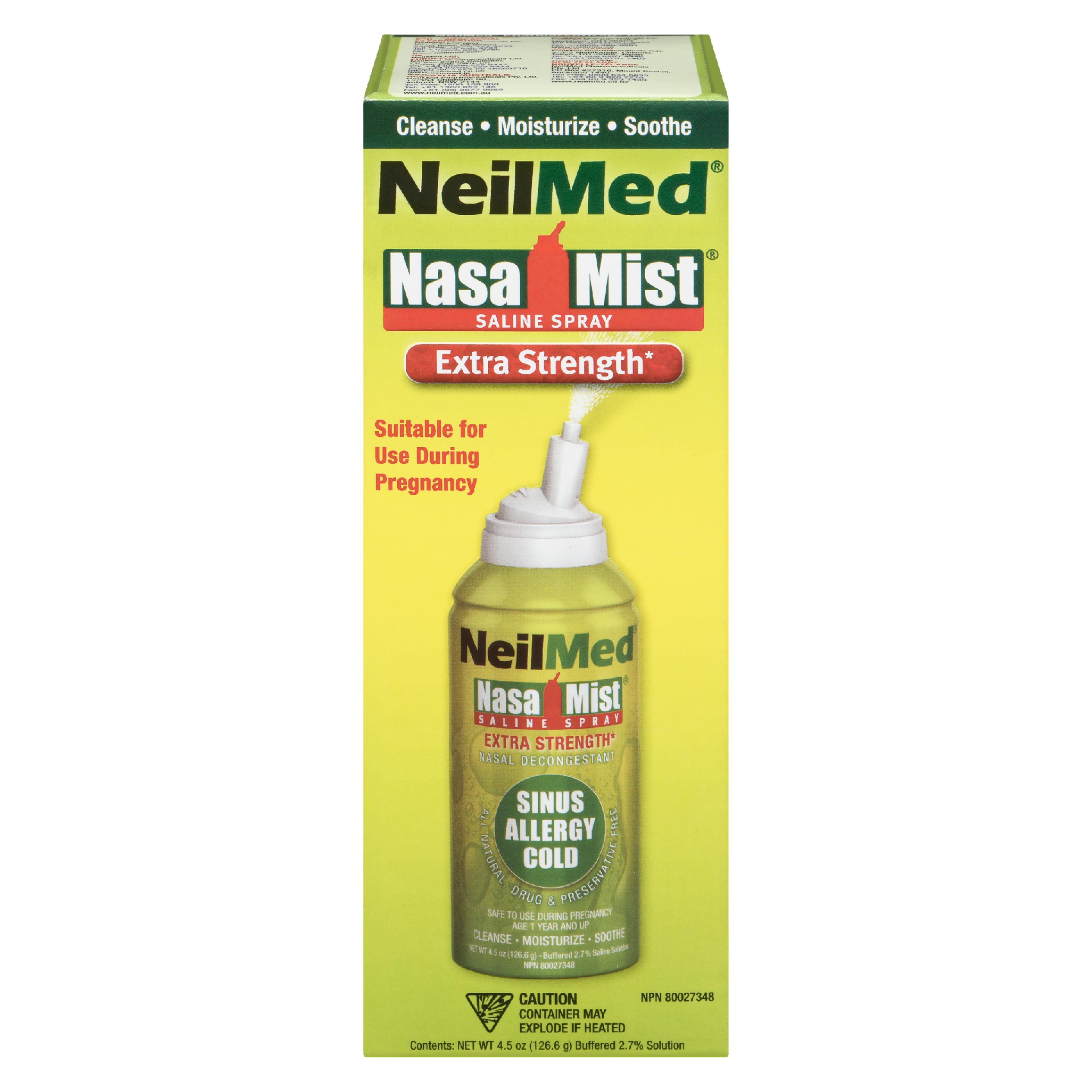 NeilMed NasaMist Saline Spray Extra Strength 126.6 g