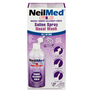 NeilMed NasaMist Saline Spray Nasal Wash All-in-One 177.5 g