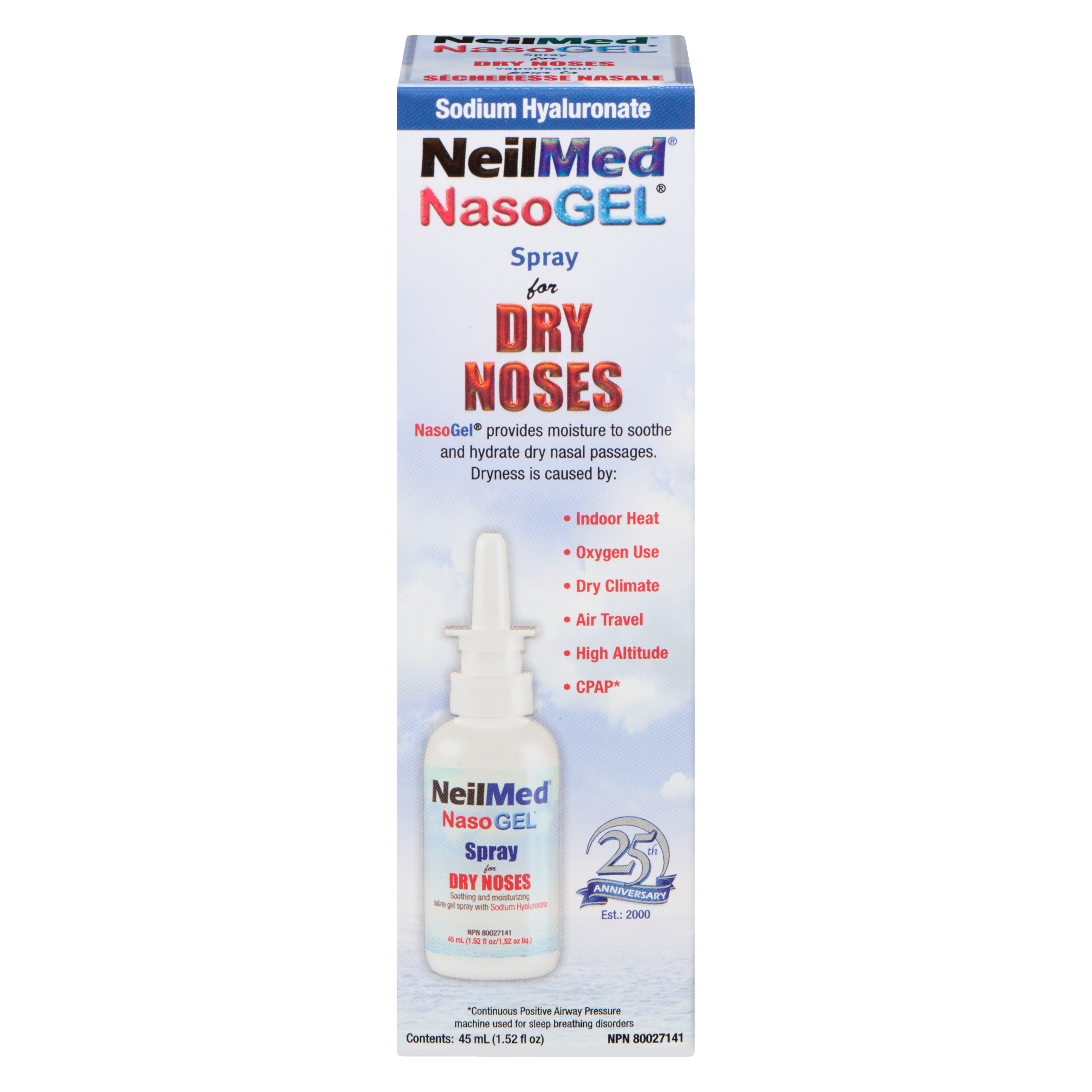 NeilMed NasoGel Spray for Dry Noses 45 ml