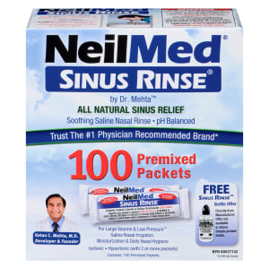 NeilMed Sinus Rinse 100 Premixed Packets