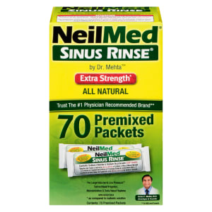 NeilMed Sinus Rinse Extra Strength 70 Premixed Packets