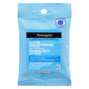 Neutrogena all-in-One Make-Up Removing Cleansing Wipes 7 Plant-Based Compostable Wipes