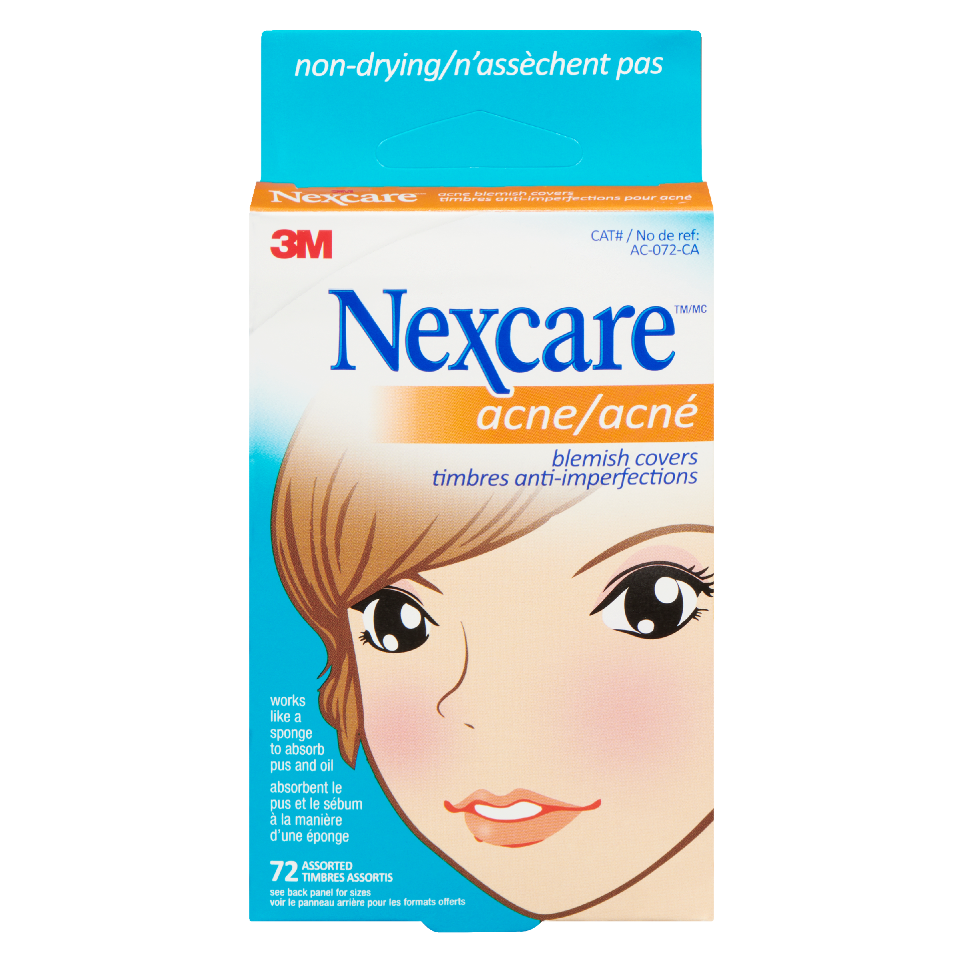 Nexcare Acne Blemish Covers 72 Assorted