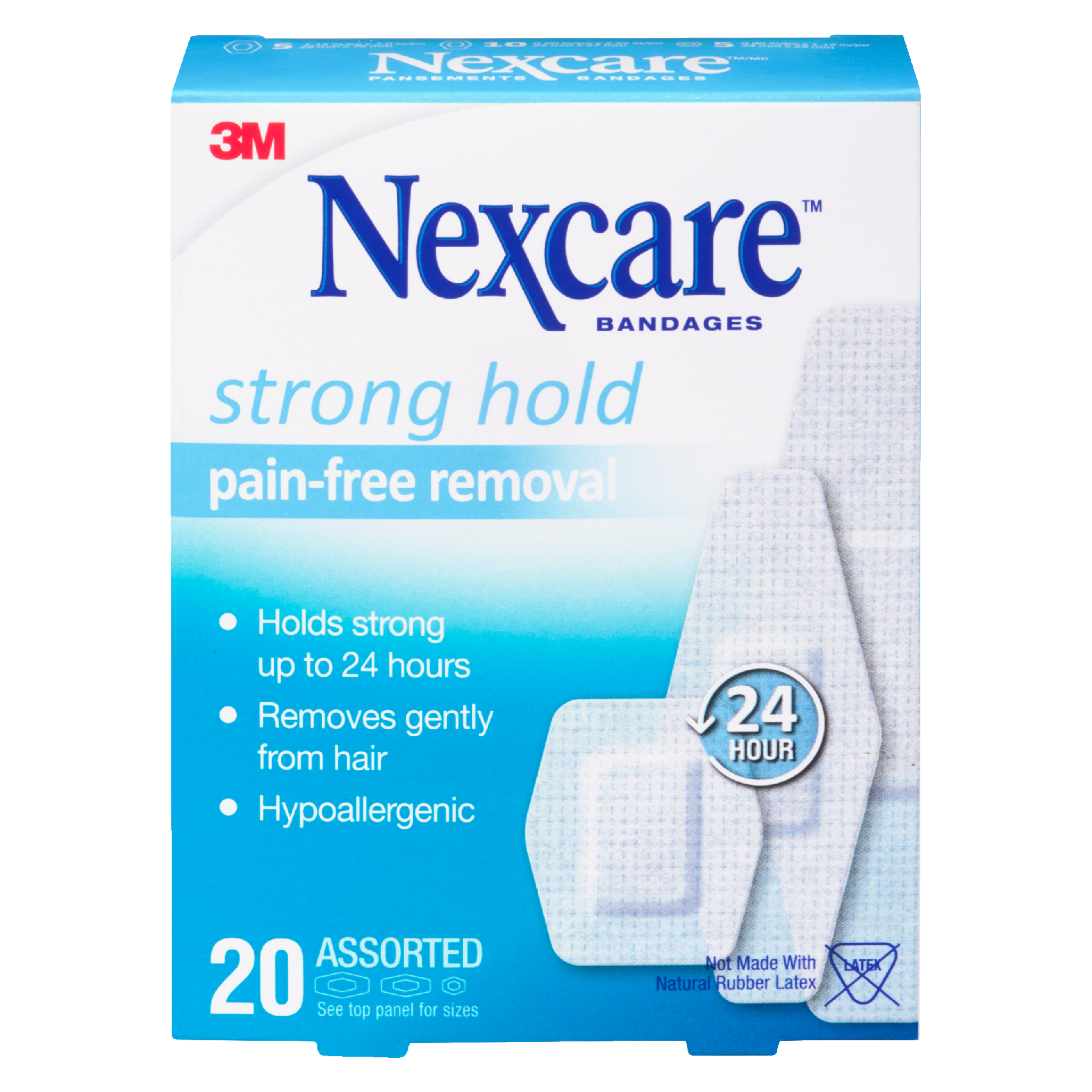 Nexcare Bandages Strong Hold 20 Assorted