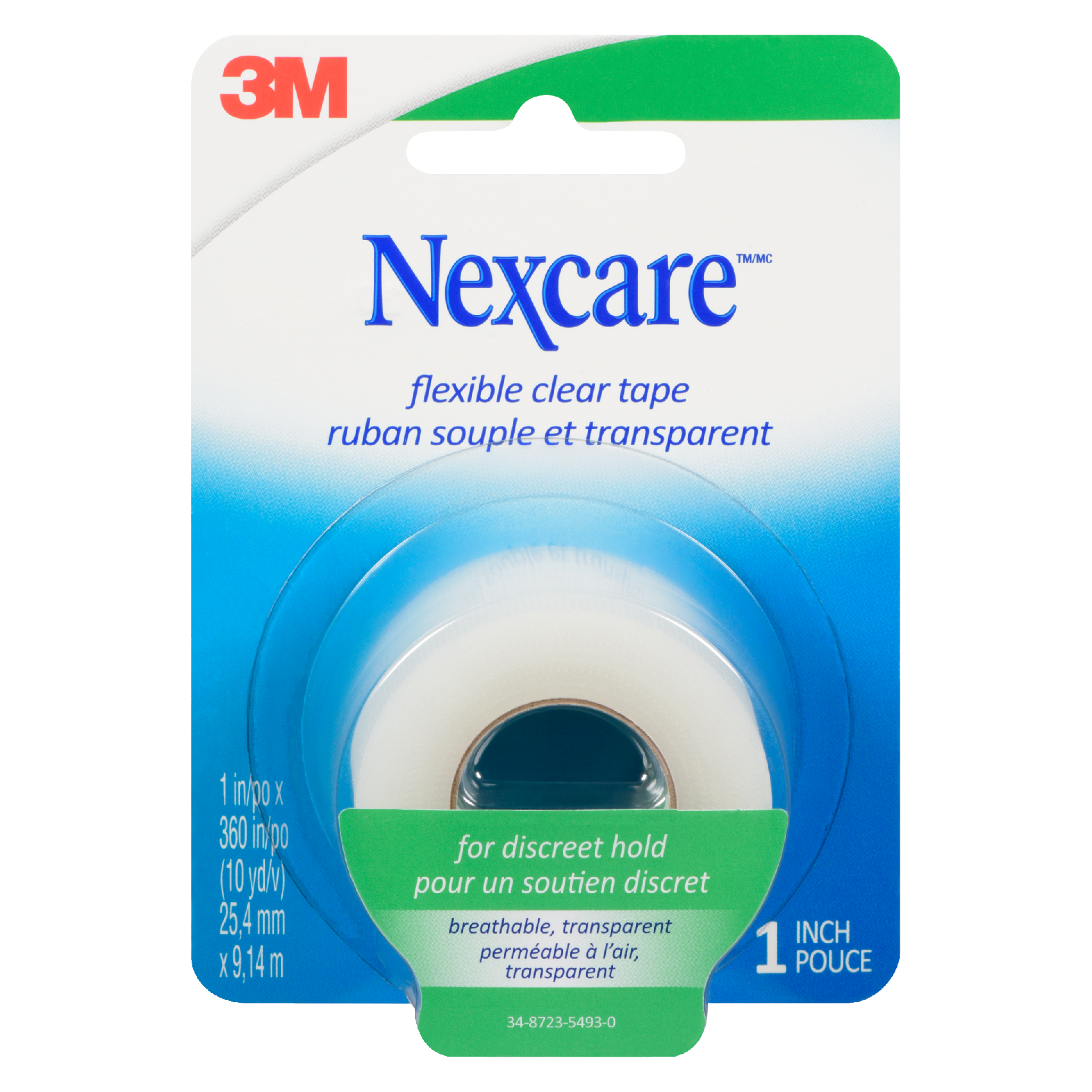Nexcare Flexible Clear Tape 25,4 mm x 9,14 m