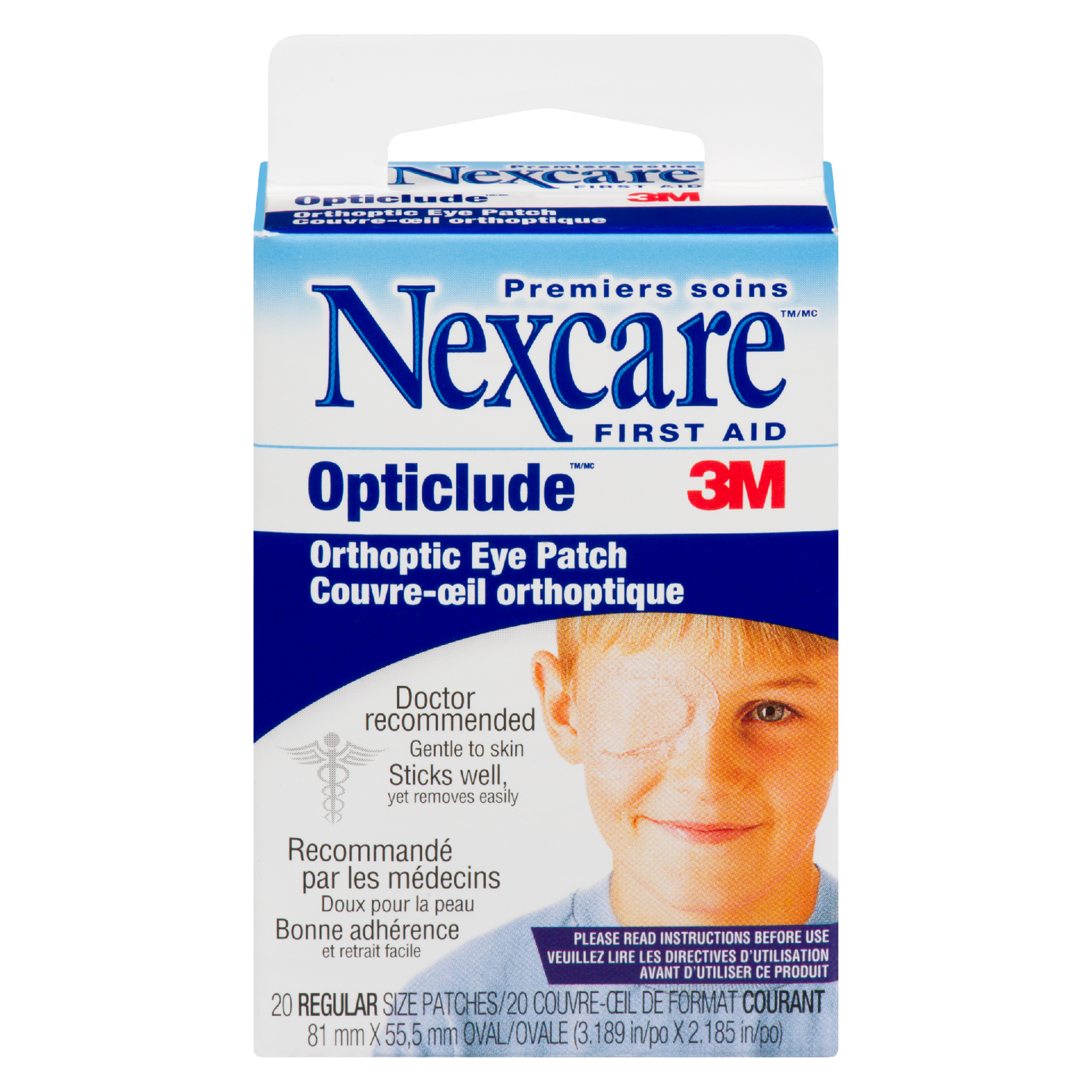 Nexcare Opticlude Orthoptic Eye Patch 20 Regular Size Patches