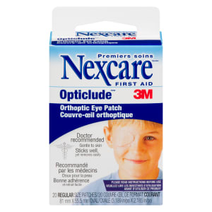 Nexcare Opticlude Orthoptic Eye Patch 20 Regular Size Patches
