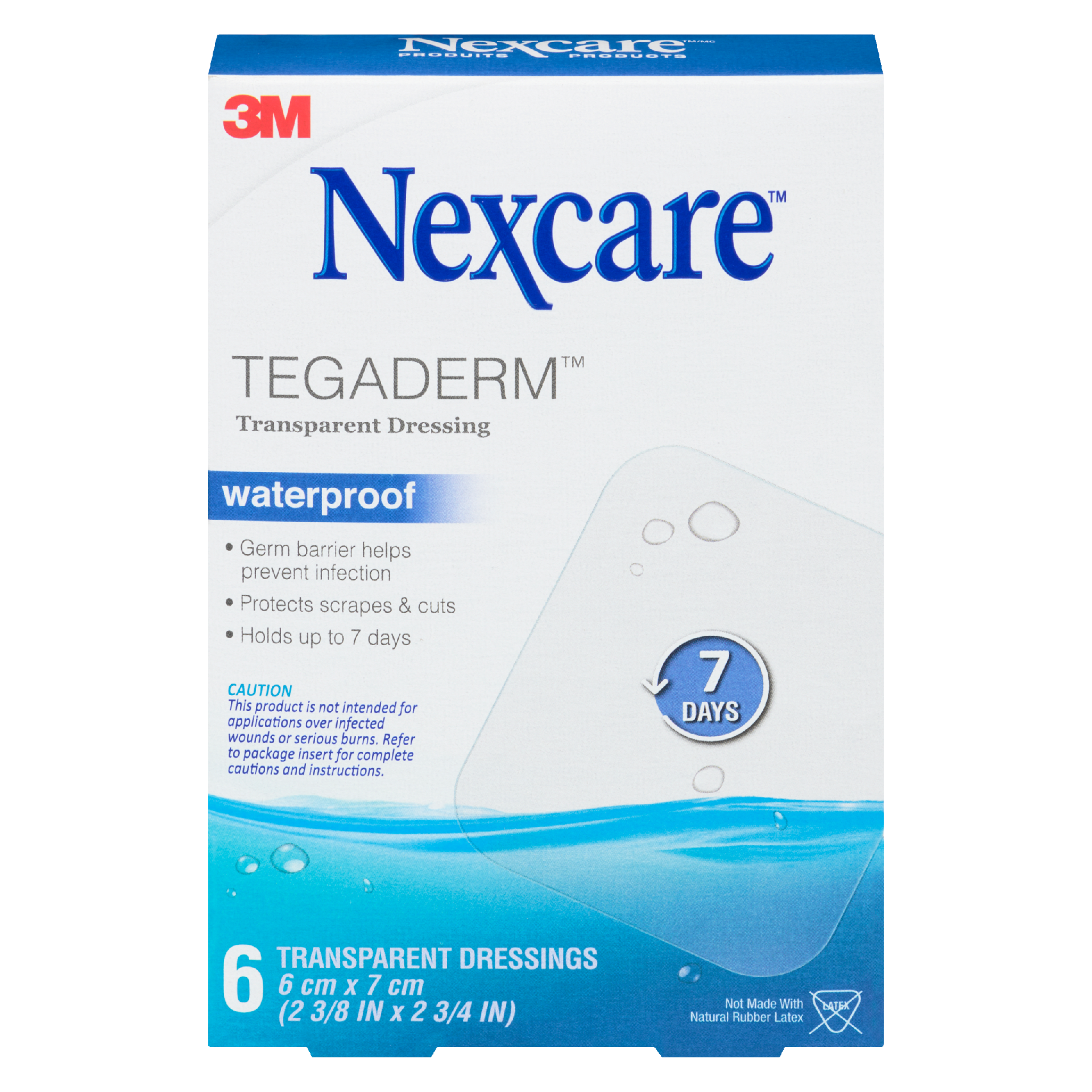 Nexcare Tegaderm Transparent Dressing 6 Transparent Dressings