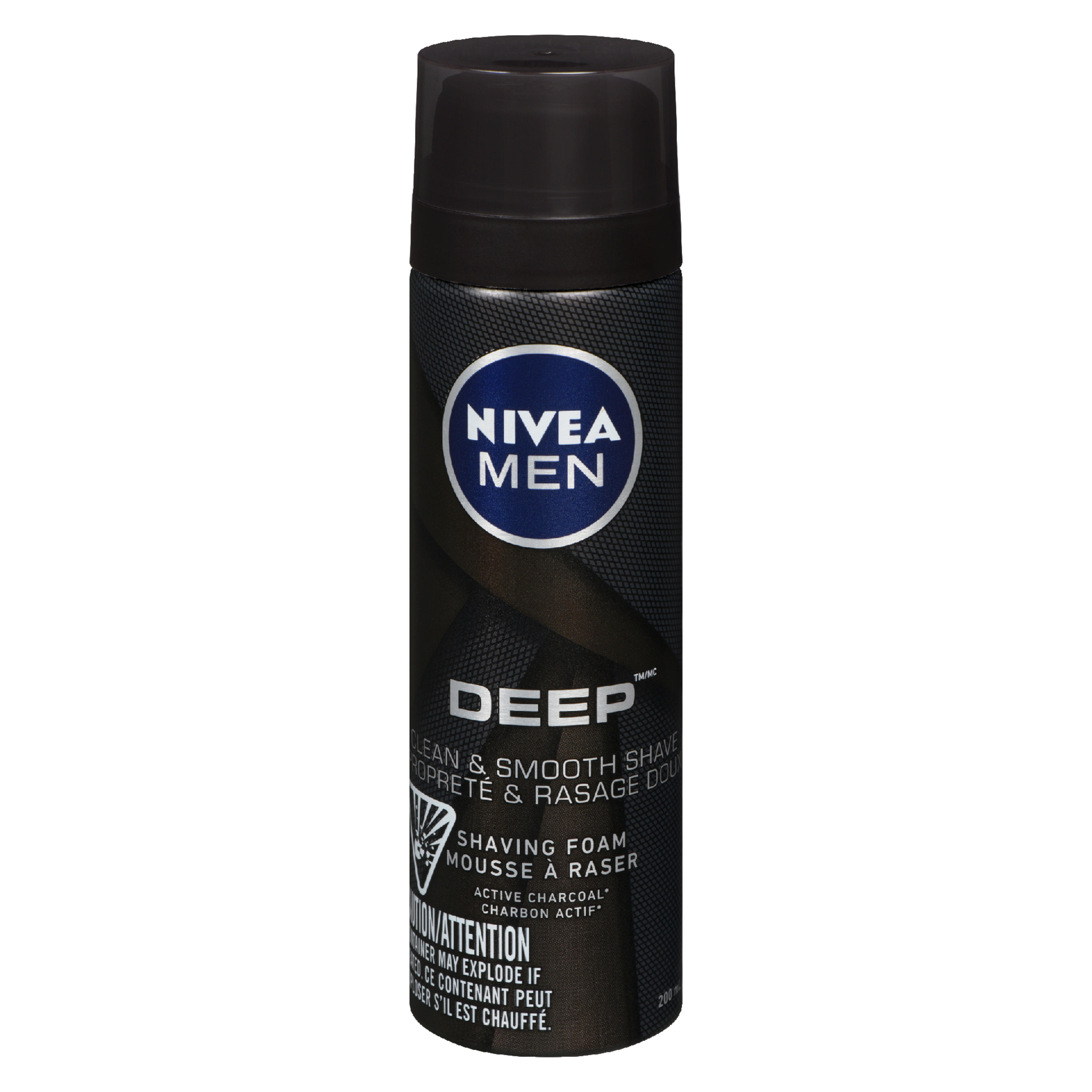 NIVEA Men Deep Shaving Foam Active Charcoal 200 ml