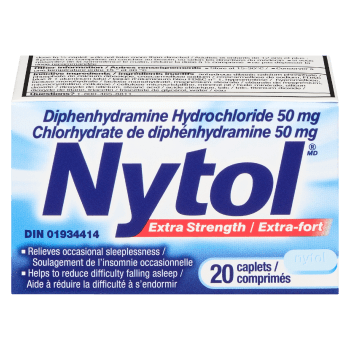 Nytol Diphenhydramine Hydrochloride 50 mg Extra Strength 20 Caplets