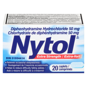 Nytol Diphenhydramine Hydrochloride 50 mg Extra Strength 20 Caplets