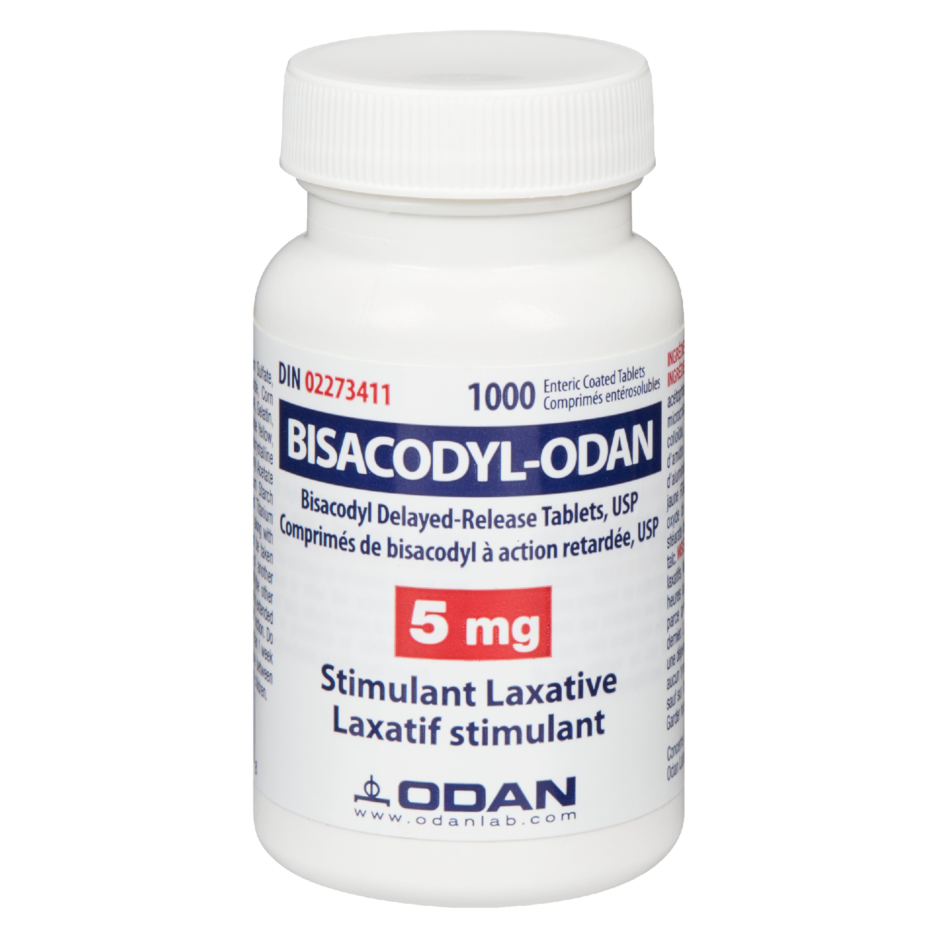 Odan Bisacodyl-Odan 5 mg 1000 Enteric Coated Tablets