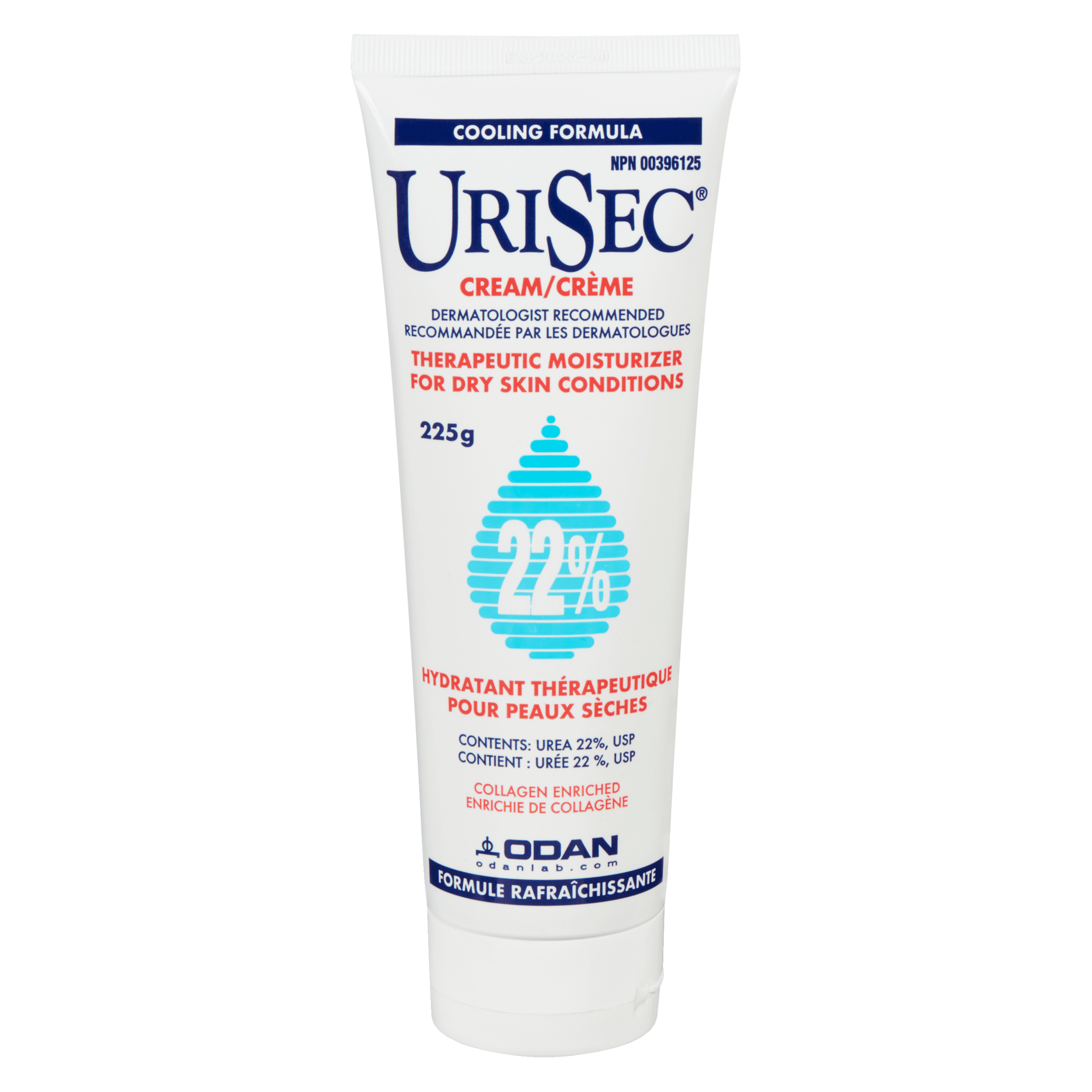 Odan Urisec Cream Urea 22%, USP 225 g