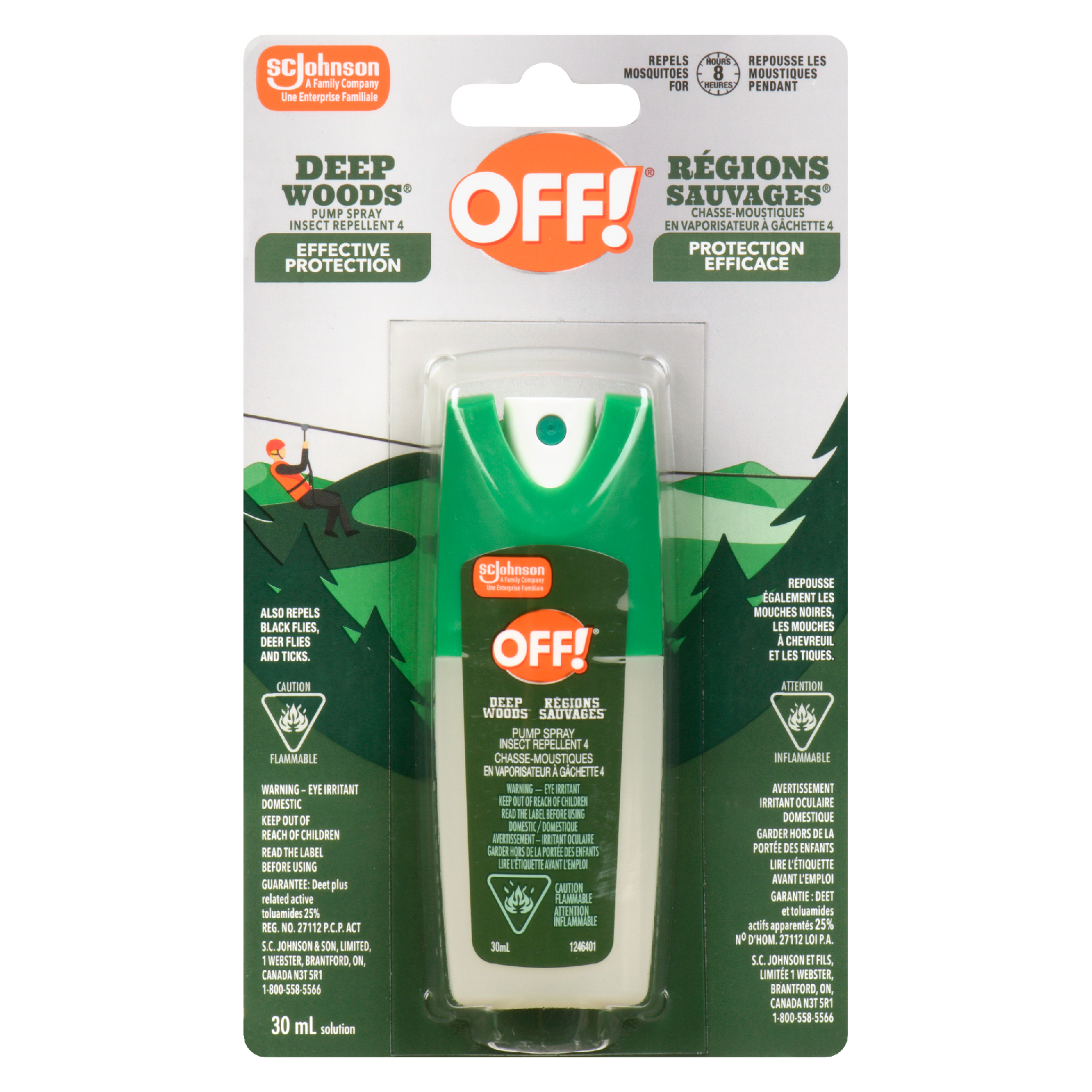 OFF! Deep Woods Pump Spray Insect Repellent 4 30 ml
