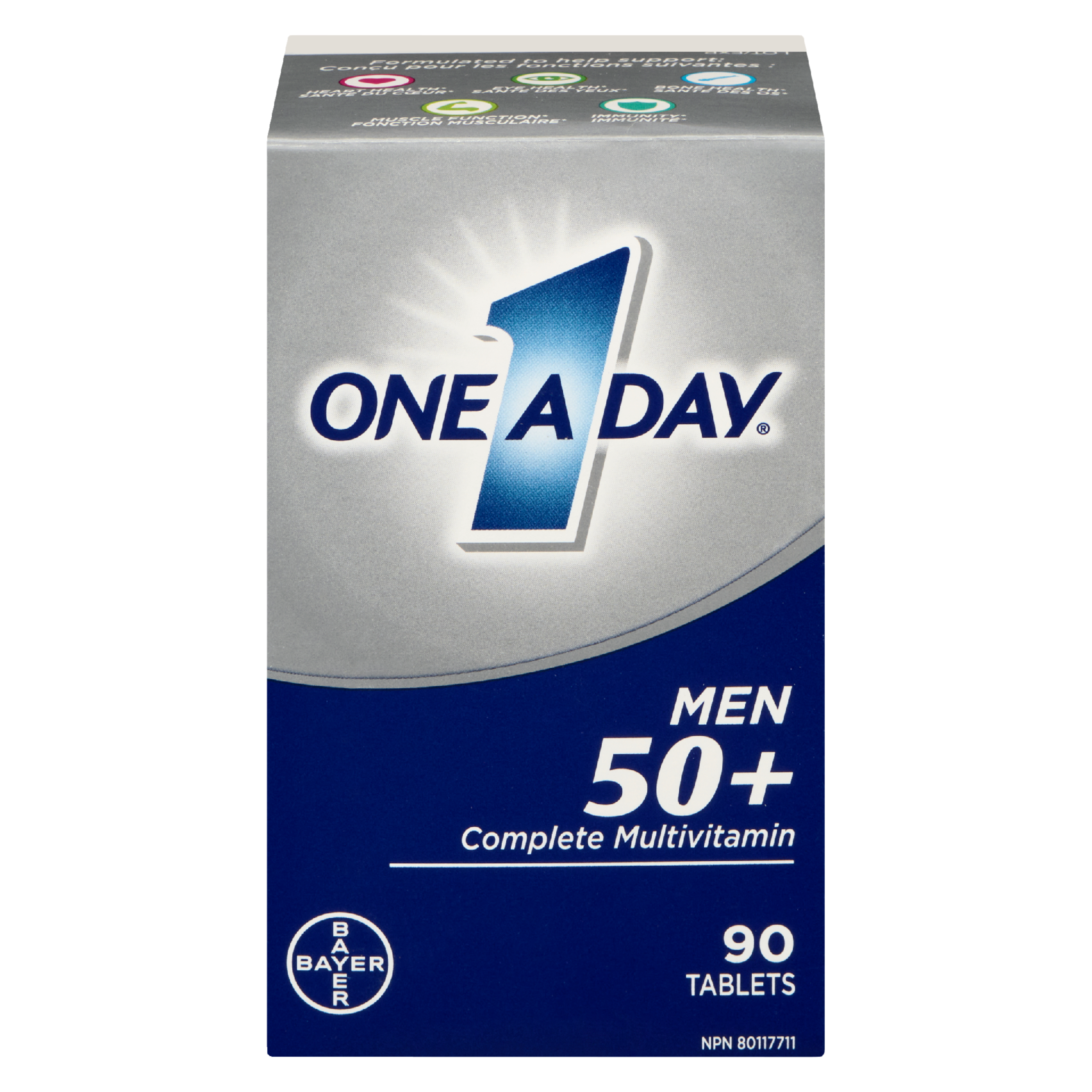 One A Day Complete Multivitamin Men 50+ 90 Tablets