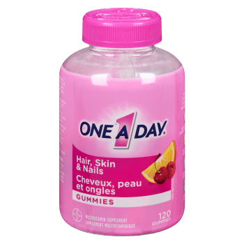 One A Day Multivitamin Supplement Hair, Skin & Nails 120 Gummies