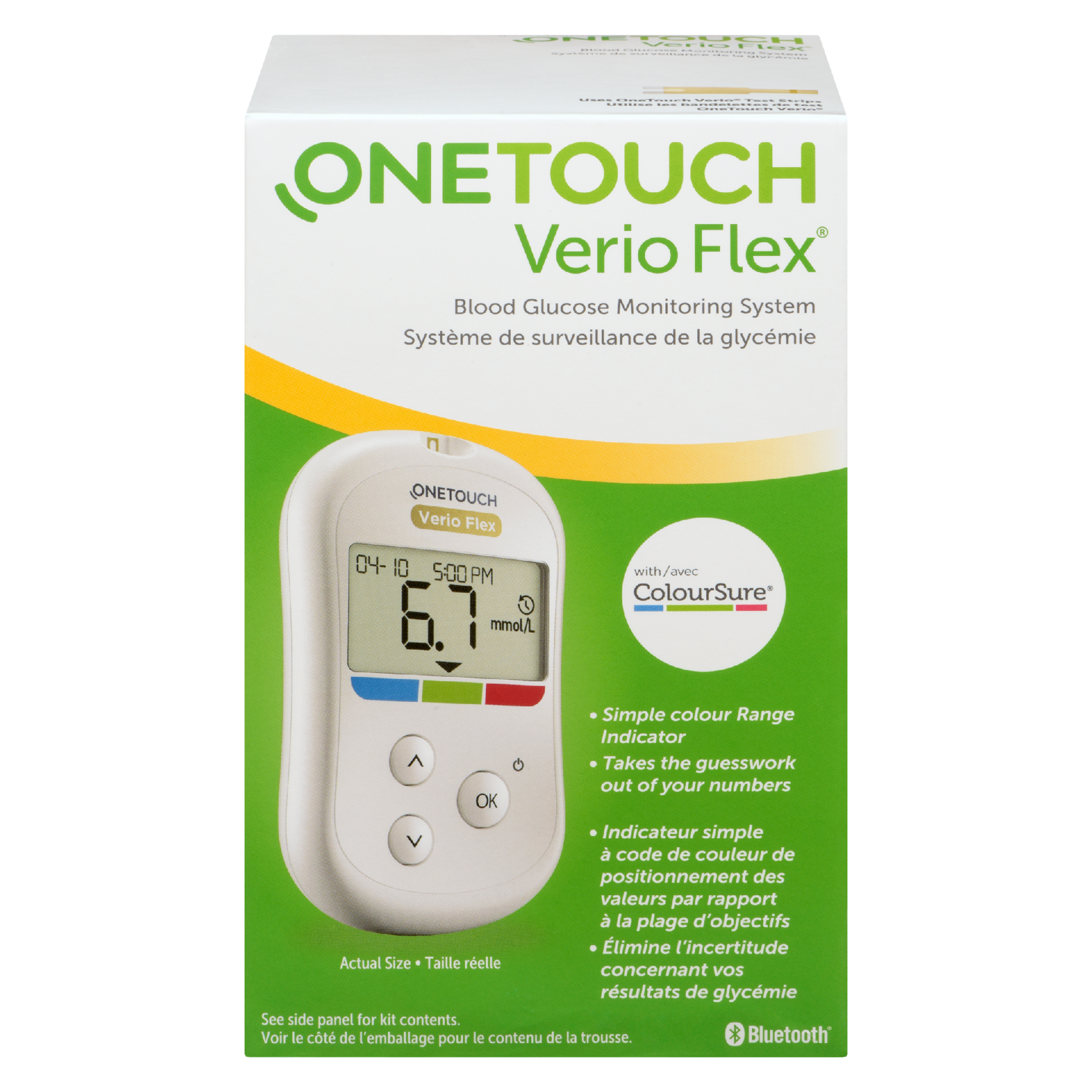 OneTouch Verio Flex Blood Glucose Monitoring System with ColourSure
