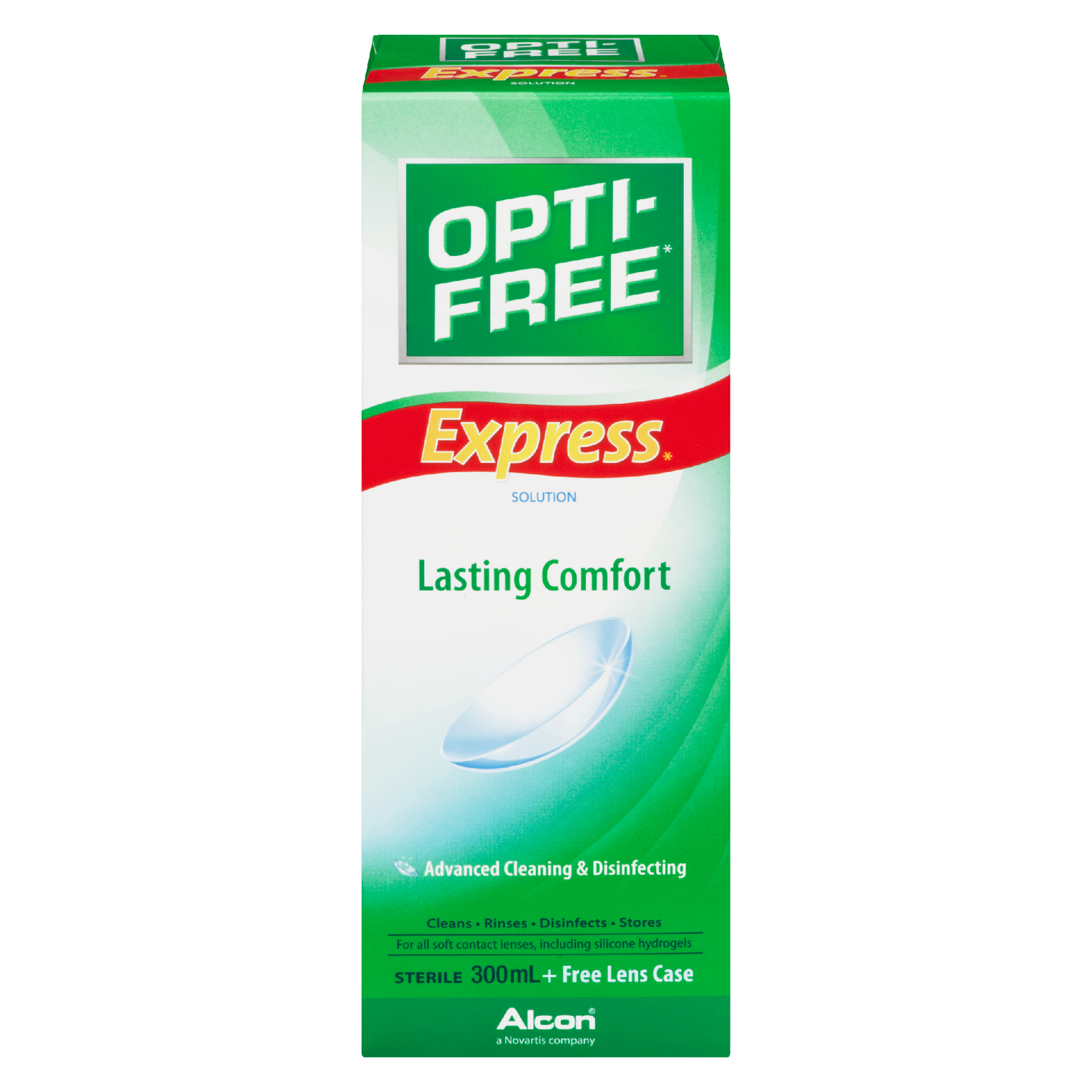 Opti-Free Express Advanced Cleaning & Disinfecting Solution Lasting Comfort 300 ml