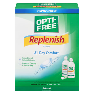 Opti-Free Replenish Solution All Day Comfort Twin Pack 2 x 300 ml