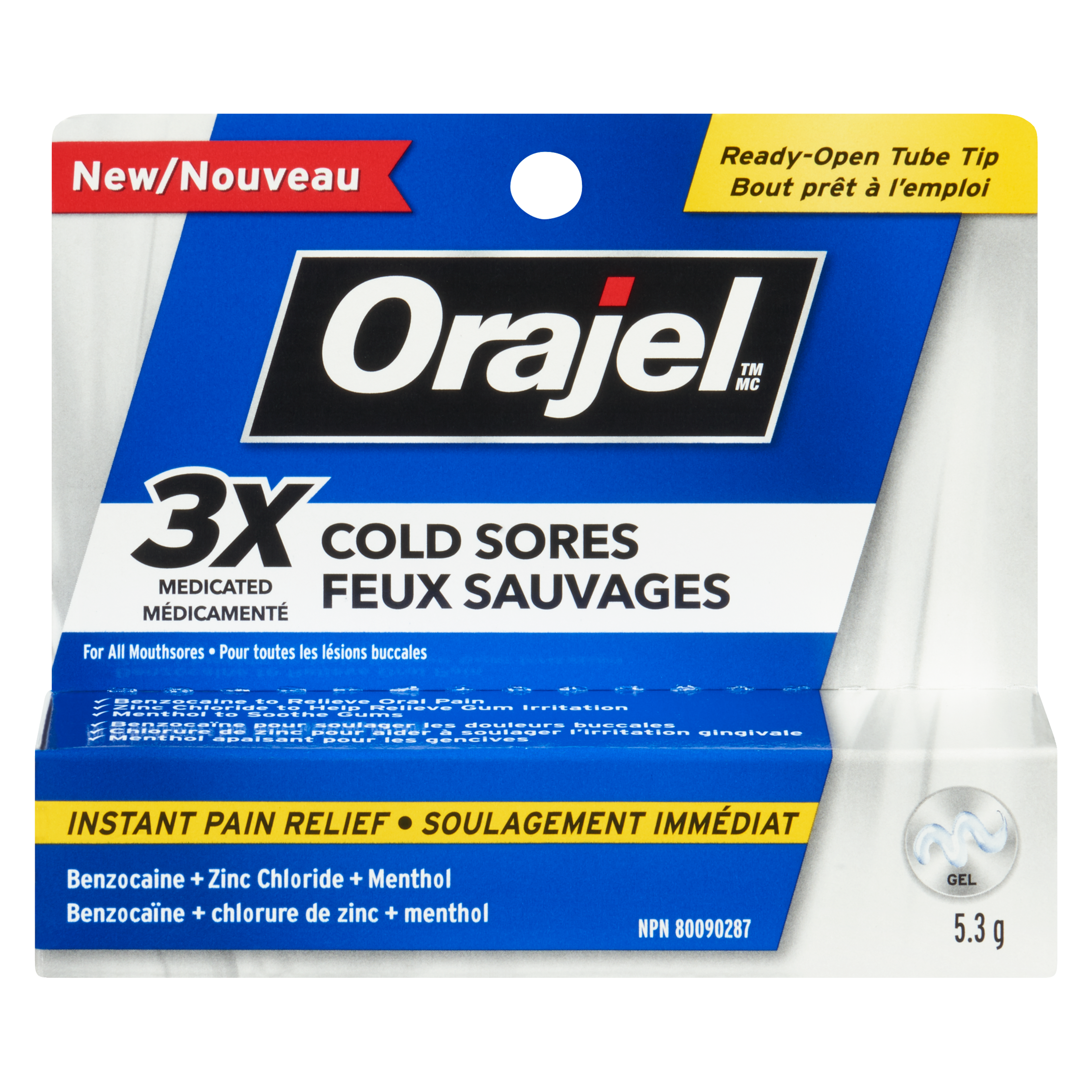 Orajel Cold Sores Gel 5.3 g