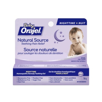 Orajel Natural Source Homeopathic Nighttime Teething Gel 9.4g p