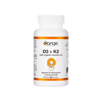 Orange Naturals D3+K2 Softgel (90 Softgels)