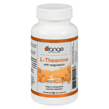 Orange Naturals L-Theanine with Magnesium 60 Veg Capsules