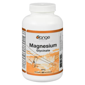 Orange Naturals Magnesium Glycinate 200 mg 180 Veg Capsules