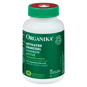 Organika Activated Charcoal 90 Vegetarian Capsules