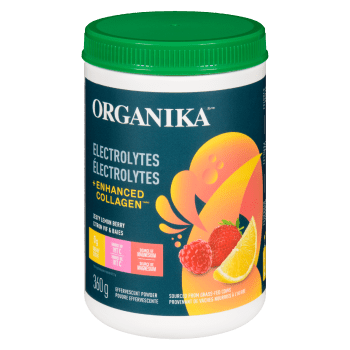 Organika Effervescent Powder Zesty Lemon Berry 360 g