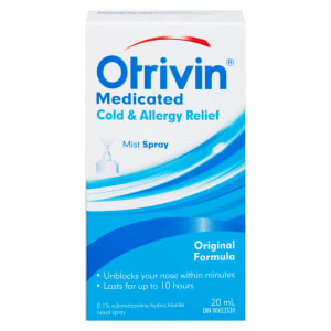 Otrivin Medicated Cold & Allergy Relief Mist Spray 20 ml