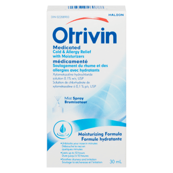 Otrivin Medicated Cold & Allergy Relief with Moisturizers Moisturizing Formula 30 ml