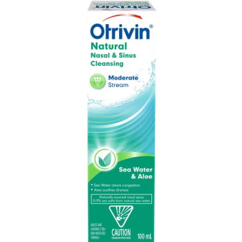 Otrivin Natural Sea Water and Aloe Moderate Stream Nasal Spray 100mL