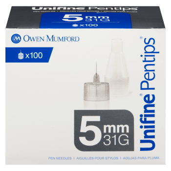 Owen Mumford Unifine Pentips Pen Needles 5 mm