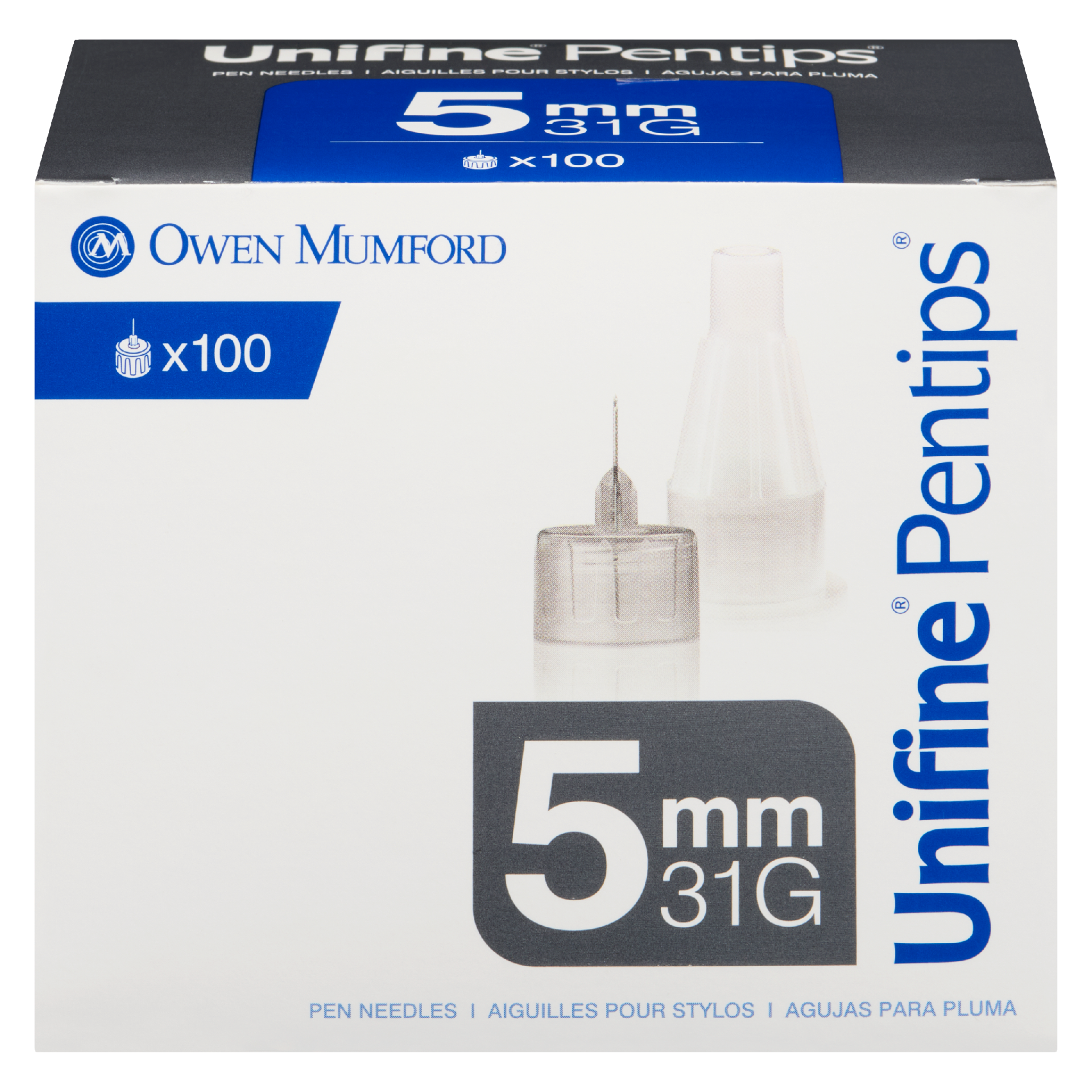 Owen Mumford Unifine Pentips Pen Needles 5 mm